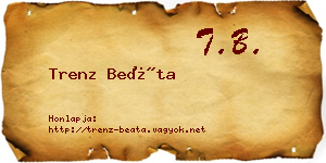 Trenz Beáta névjegykártya